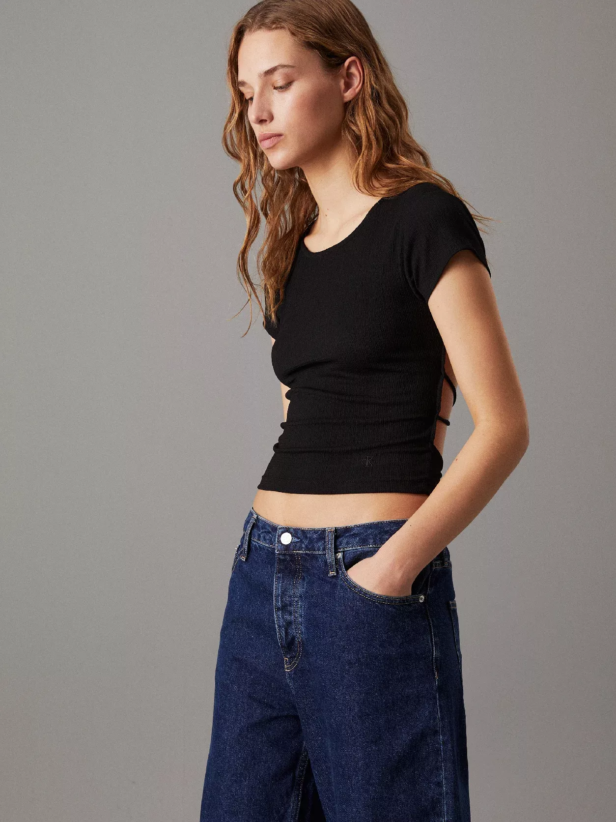 Tie Detail Open Back Top