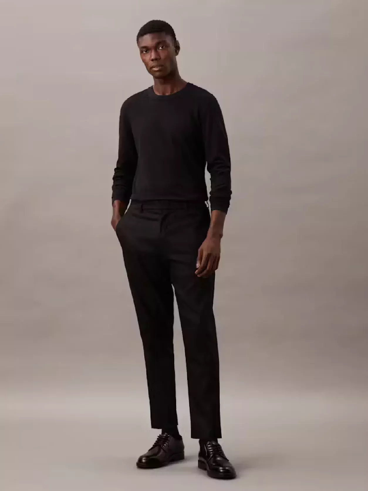 Linen Blend Tapered Pants