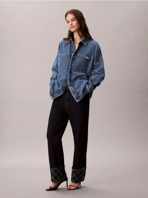 CK INDIGO JACQUARD Relaxed Jeans